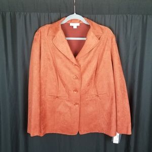 Dress Barn Faux Suede Blazer